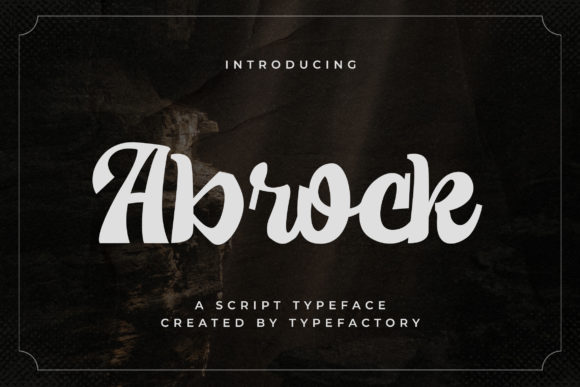 Abrock: Elegant Handwritten Font