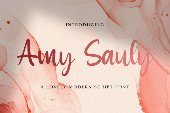 Amy Sauly: Elegant Handwritten Font
