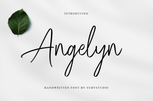 Angelyn: A Handwritten Font for Elegant Design