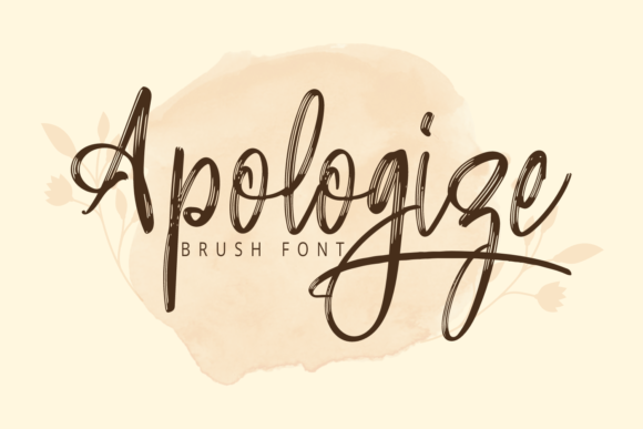 Apologize Font: Elegant Handwritten Type