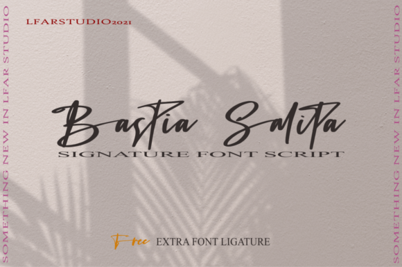 Bastia Salita Font for Craft Projects