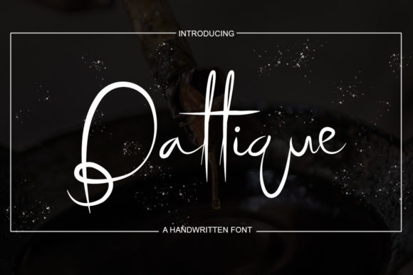 Battique: A Handwritten Font for Impactful Design