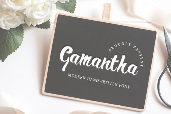 Gamantha: A Playful Script Font for Digital Marketing