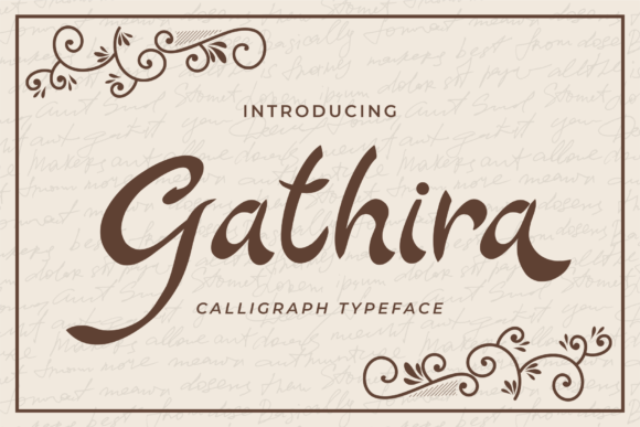 Gathira: A Script Font for Web Design