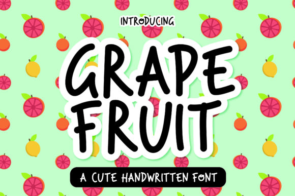 Grape Fruit Font: A Playful Typeface for Makers