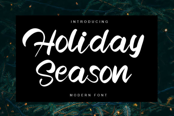 Holiday Season Font: Elegant Script for Crafters