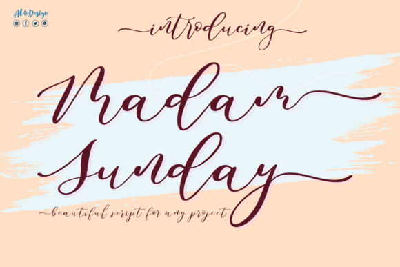 Madam Sunday: A Romantic Font for Web Design