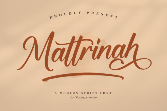 Mattrinah: A Trendy Script Font for Web Design