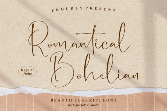 Romantical Bohelian: A Script Font for Editorial Elegance