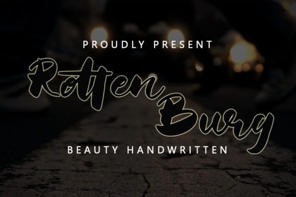Rotten Burg: A Romantic Handwritten Font