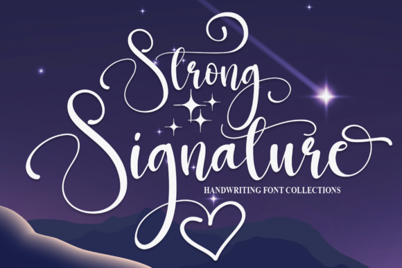 Strong Signature Font for Branding