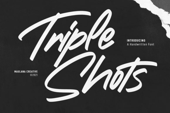 Triple Shots Font for Business