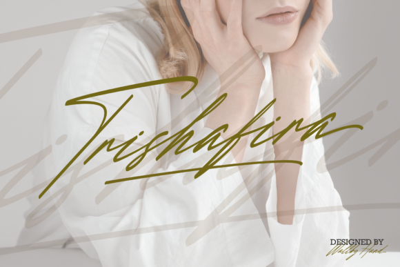 Trishafira: A Script Font with Signature Style
