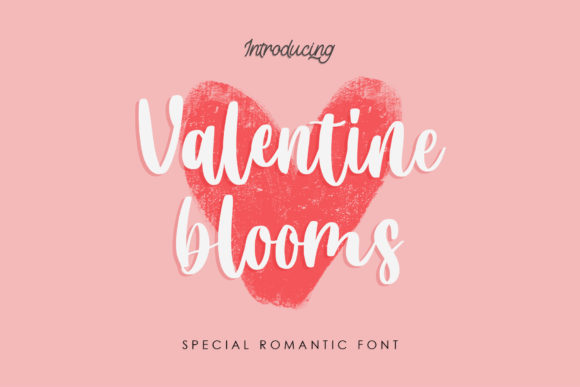 Valentine Blooms Font for Stylish Design