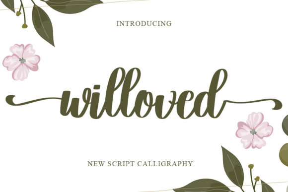 Willoved: A Delicate Script Font